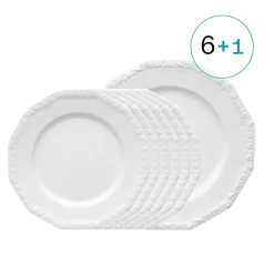 Rosenthal Tellersets|Geschirrsets Für 6 Personen|6 x Speiseteller 26 cm + Platte 31 cm geschenkt