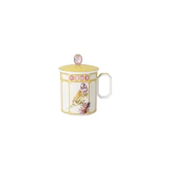 Swarovski x Rosenthal Becher|Becher mit Henkel mit Deckel