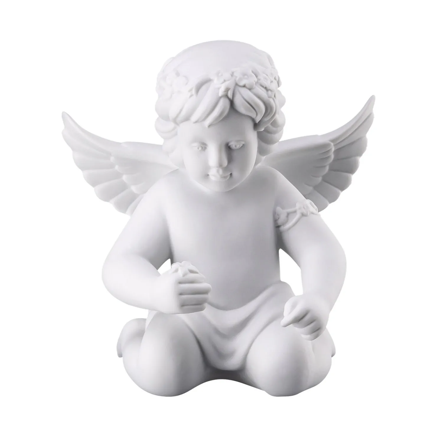 Rosenthal Engelfiguren|Engel mit Blumenkranz