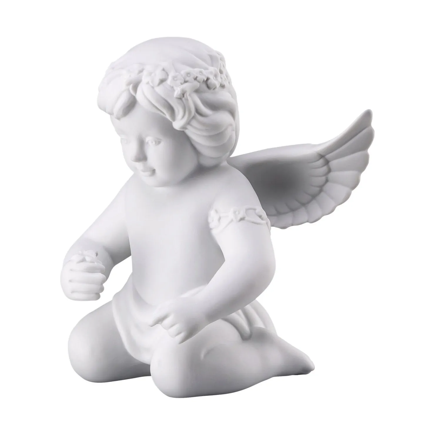 Rosenthal Engelfiguren|Engel mit Blumenkranz