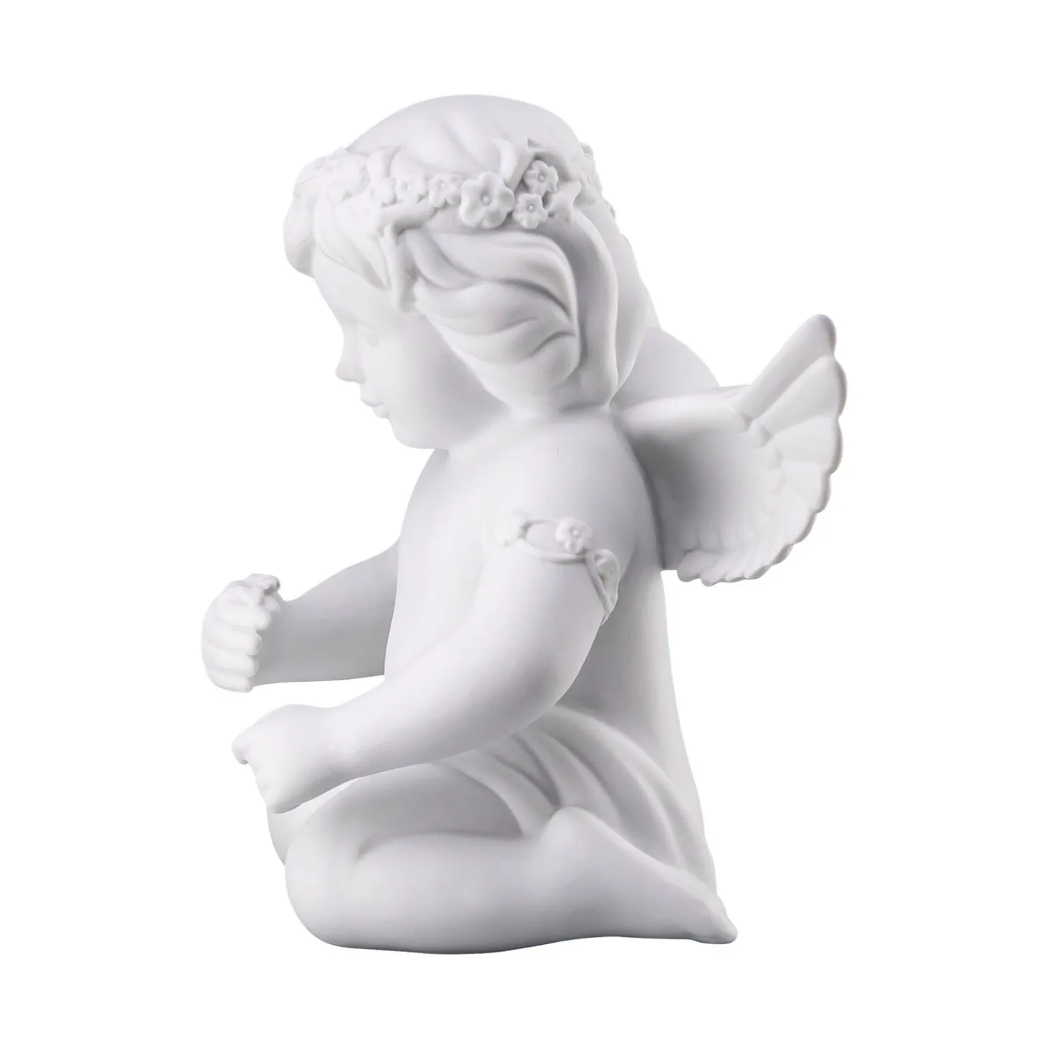 Rosenthal Engelfiguren|Engel mit Blumenkranz