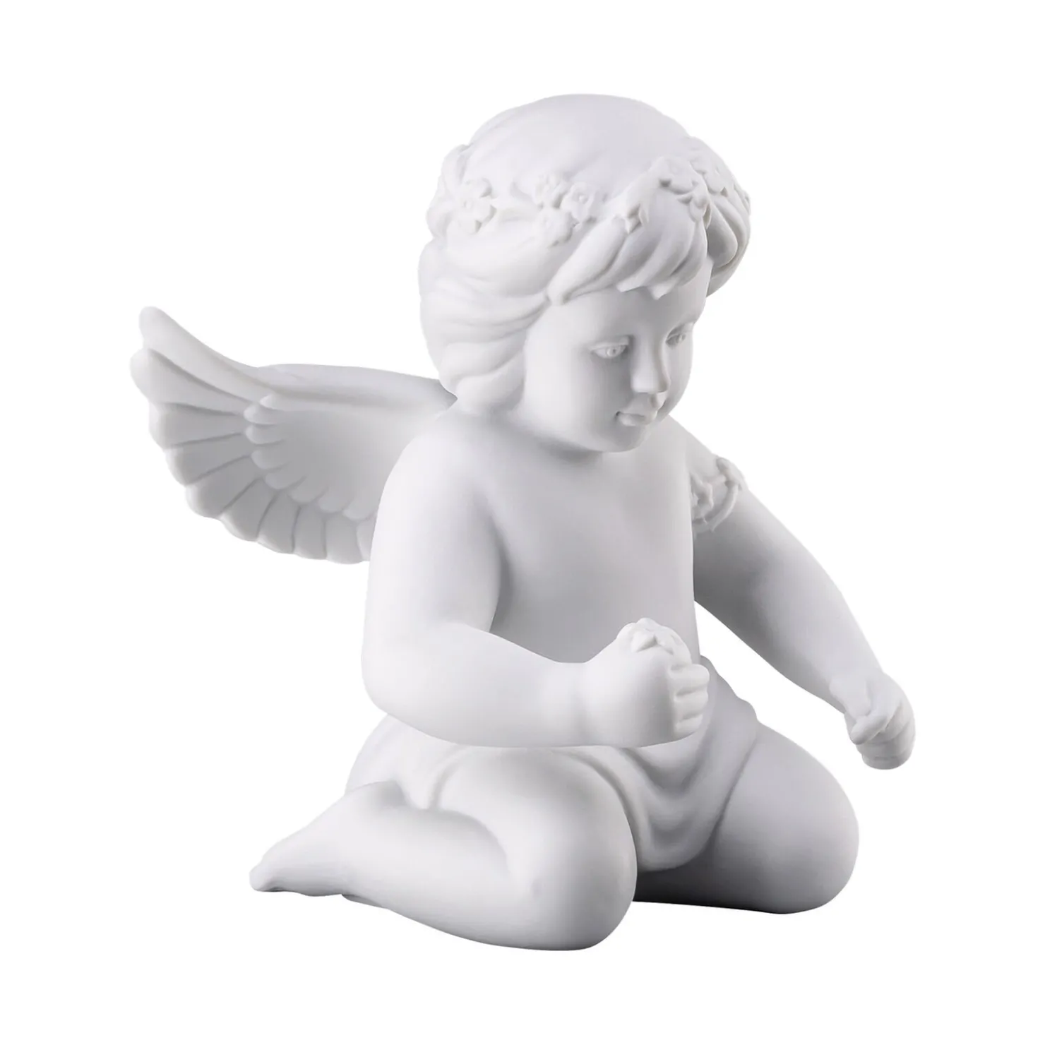 Rosenthal Engelfiguren|Engel mit Blumenkranz