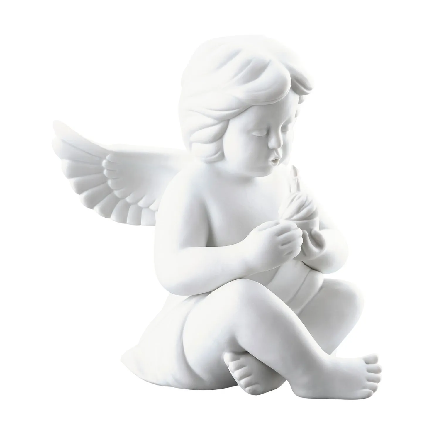 Rosenthal Engelfiguren|Engel mit Geburtstagskuchen