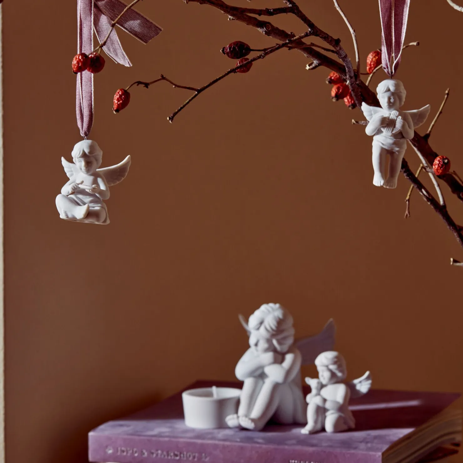 Rosenthal Engelfiguren|Anhänger & Weihnachtskugeln|Engel mit Malerpalette