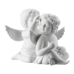 Rosenthal Engelfiguren|Engelpaar mit Blumenkranz