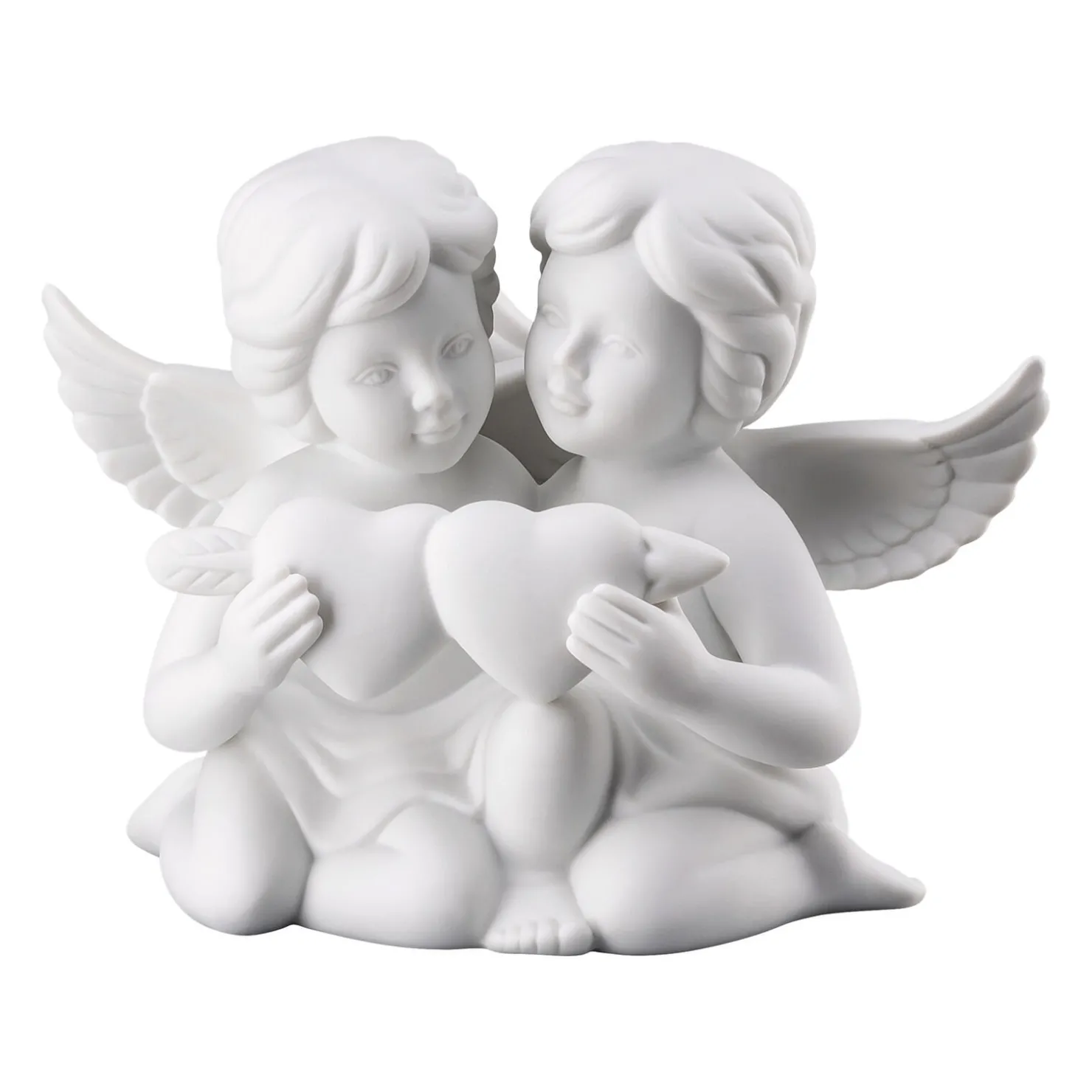 Rosenthal Engelfiguren|Engelpaar mit Herz