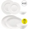 Rosenthal Geschirrsets Für 12 Personen|Klassisches Tafelservice für 12, 36-tlg. Geschirr-Set mit Geschenk