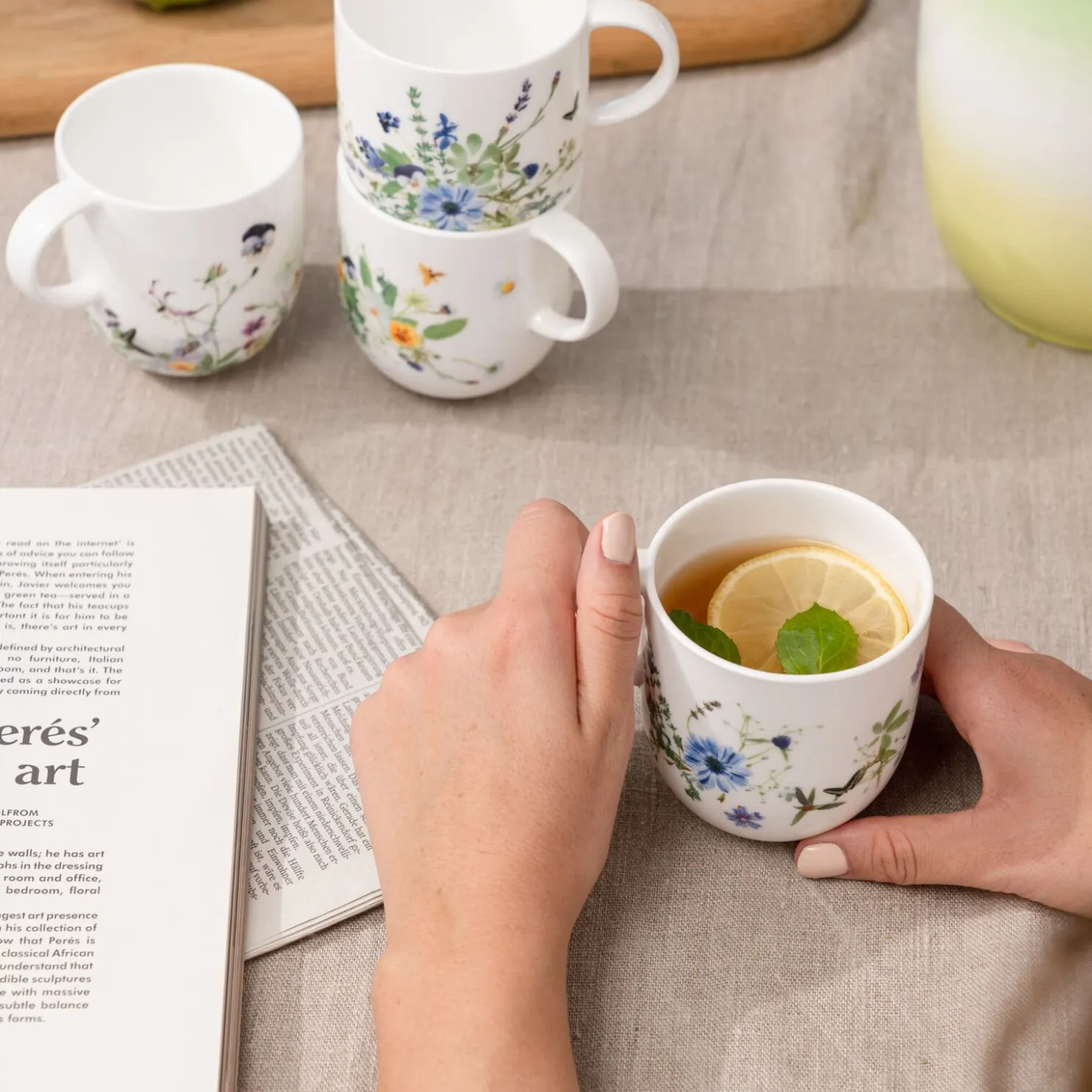 Rosenthal Tassen & Becher Sets|Set 4 Becher mit Henkel