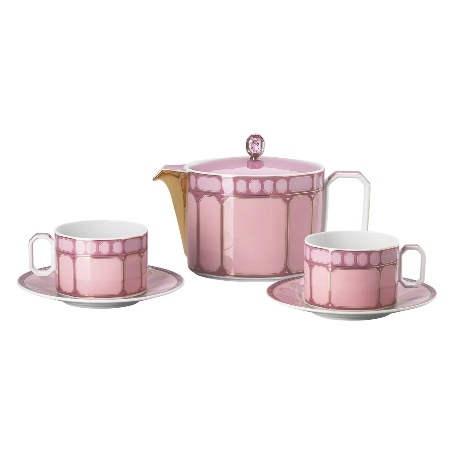 Swarovski x Rosenthal Geschirrsets Für 2 Personen|Teeset 5-tlg.