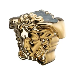 Versace Vasen Gold|Porzellanvasen|Vase 21 cm